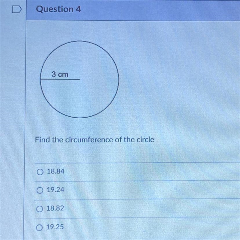 Find the circumference of the circle. PLEASE HELP I HAVE 5 MINUTES LEFT :(-example-1