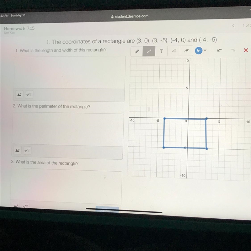 Help please! I think I wrote the rectangle right but I do not get the questions!-example-1