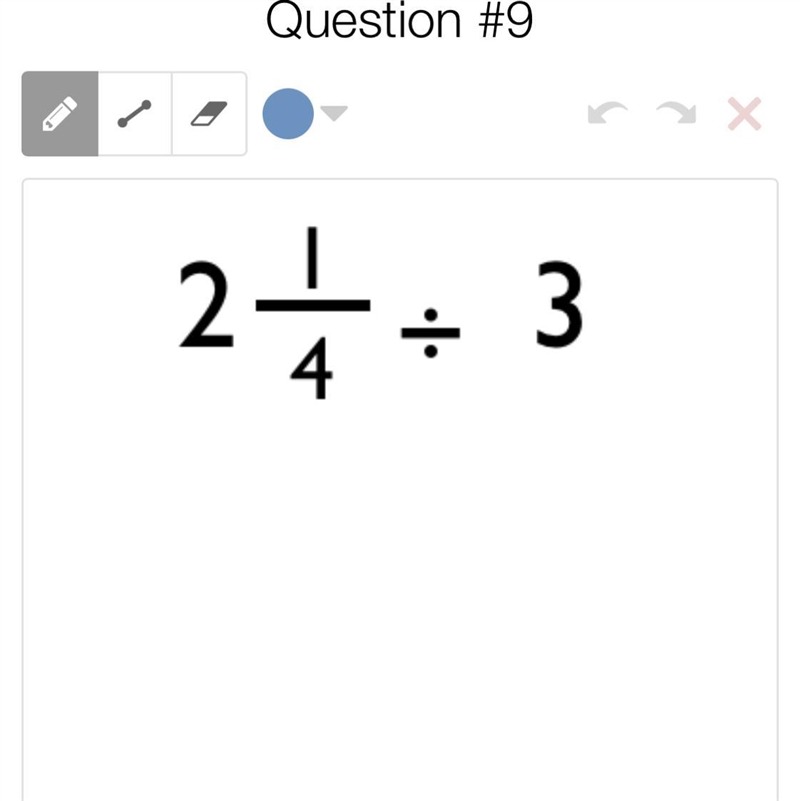 2 1/4 divided by three what is the answer please explain-example-1