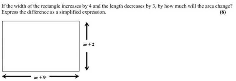 If the width of the rectangle increases by 4 and the length decreases by 3, by how-example-1