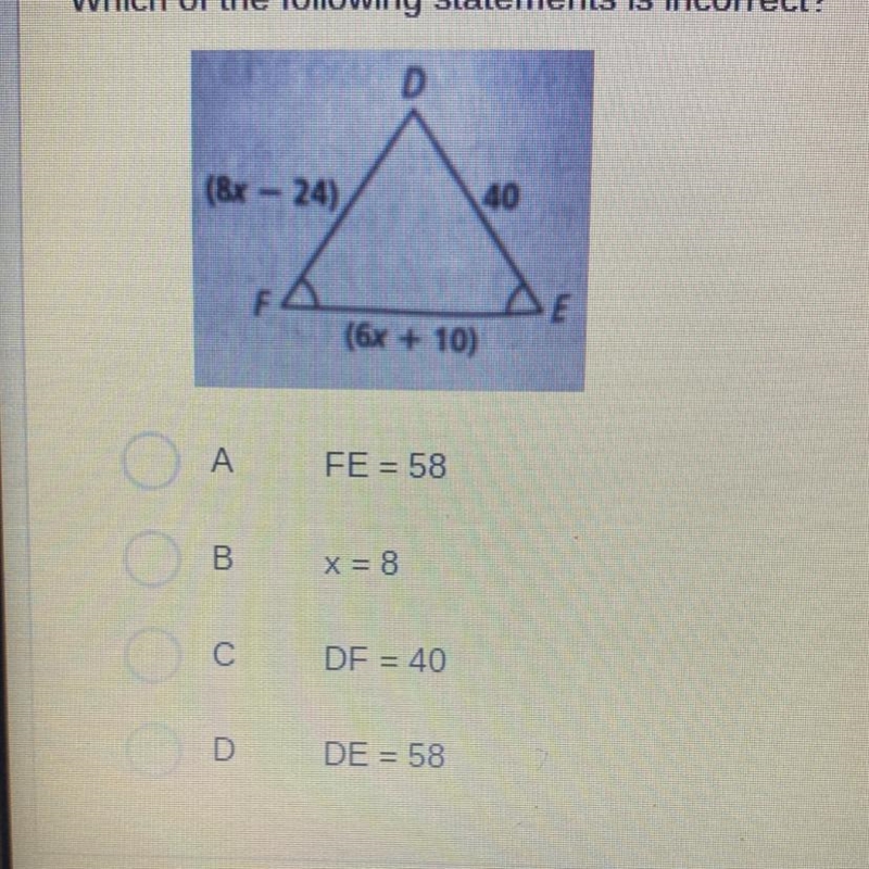 Which of the following statements is incorrect-example-1