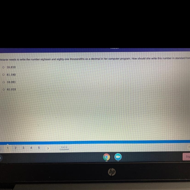 Melanie needs to write the number eighteen and eighty-one thousandths as a decimal-example-1