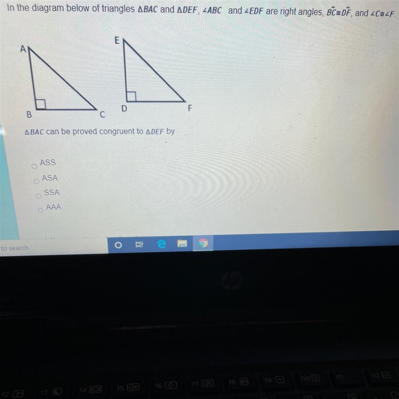 BAC can be proved congruent to DEF by-example-1