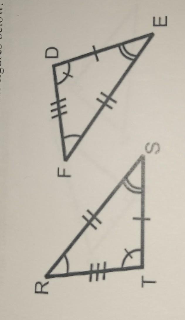 Write a congruence statement for the figures below . pleeasse show your work ​-example-1