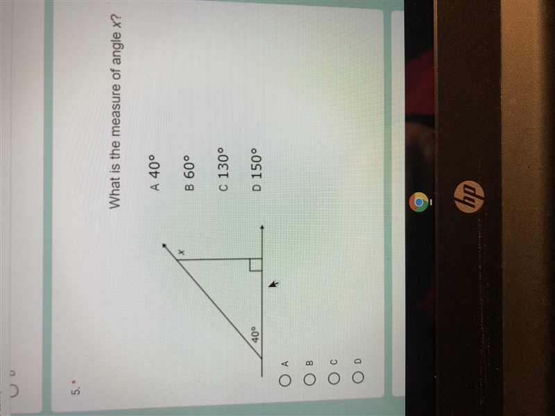 What is the measure of angle x?-example-1