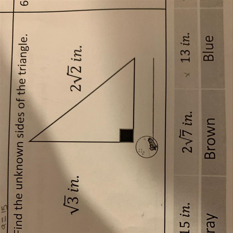 Find the unknown sides of the triangle-example-1