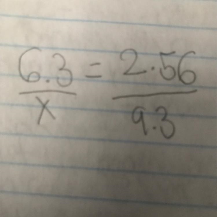 Solve the proportion then around your answer to the nearest hundredth-example-1