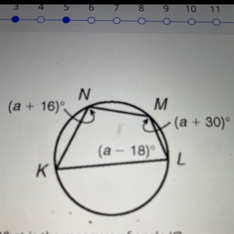 What is the measure of angle k?-example-1