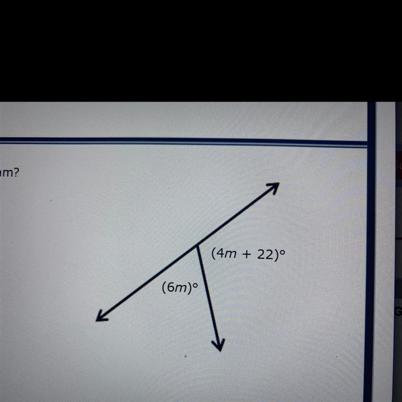 What is the value of m in the diagram? A. 11.2 B. 20.02 C. 15.8 D. 11-example-1