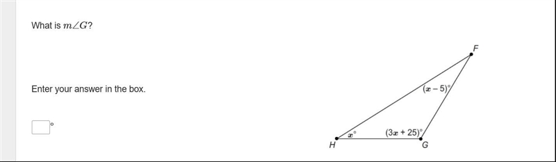 What is m∠G? Enter your answer in the box.-example-1