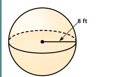 Find the volume of the sphere. Round your answer to the nearest tenth if necessary-example-1