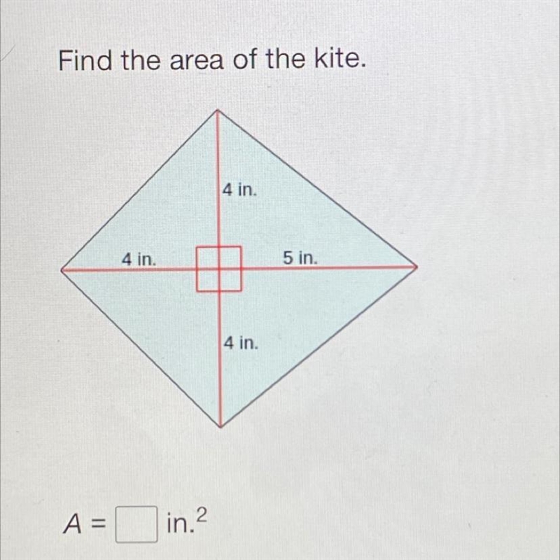 HELPPP Find the area of the kite.-example-1