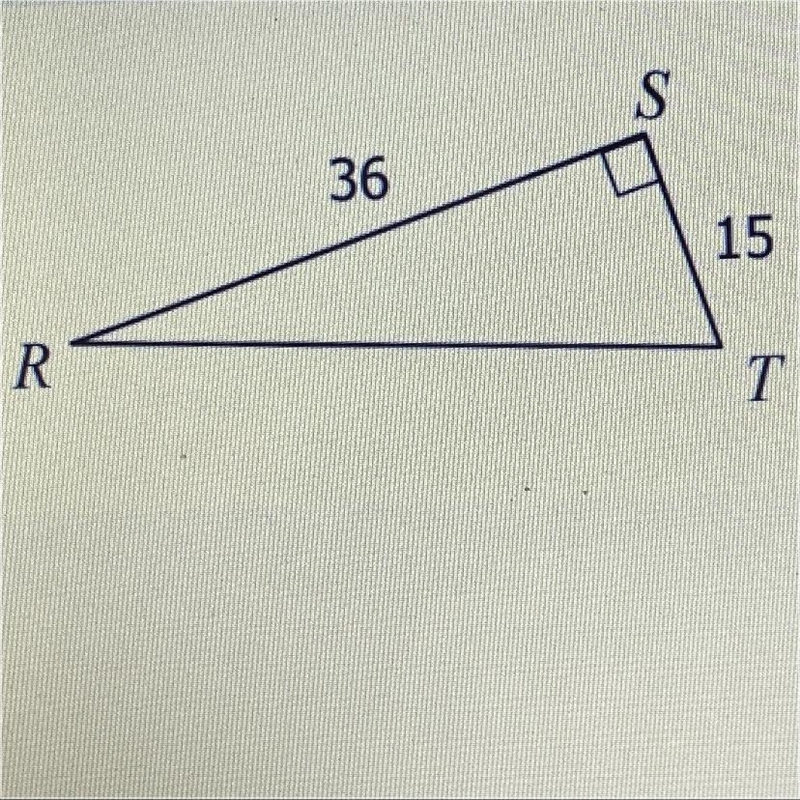 Using triangle RST, which side is the hypotenuse-example-1