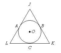 JK, KL and LJ are all tangent to O (not drawn to scale). JA = 13, AL = 9, and CK = 11. Find-example-1