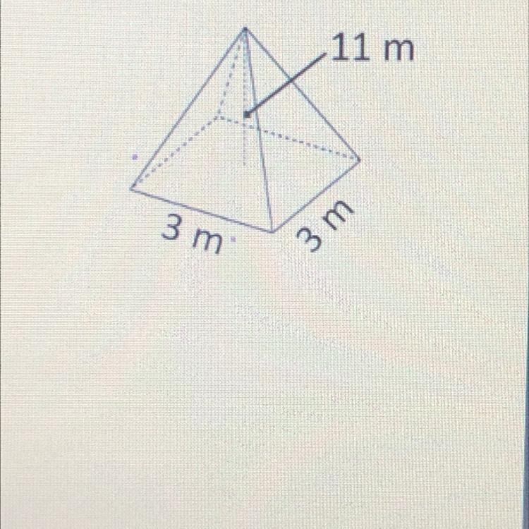 Please HELPPP!!!! Ashly makes a model of a square pyramid. A diagram of the model-example-1