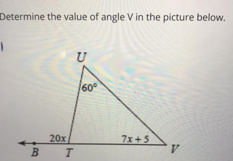 What is the value of angle v?-example-1