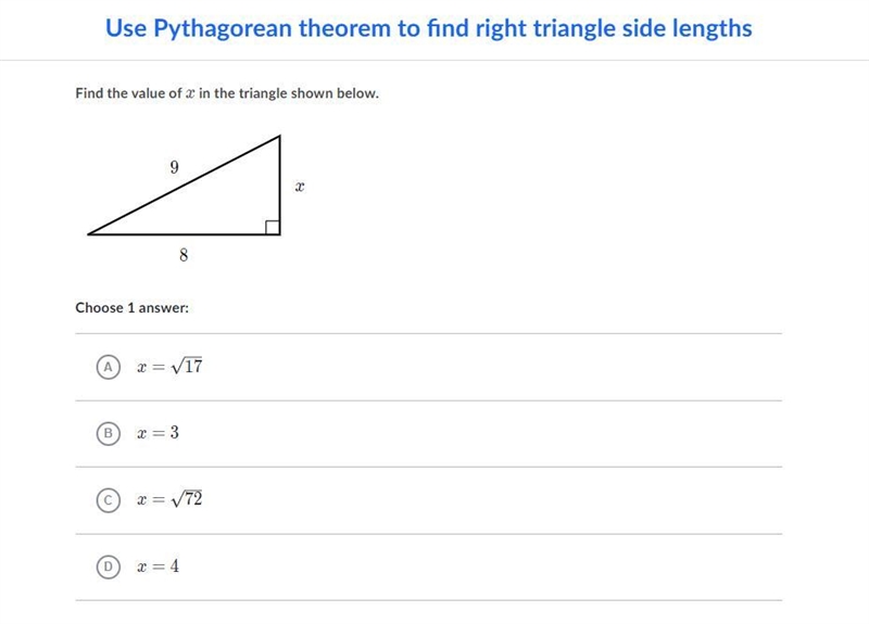 40 POINTS!!!!! Find the value of x in the triangle shown below.-example-1