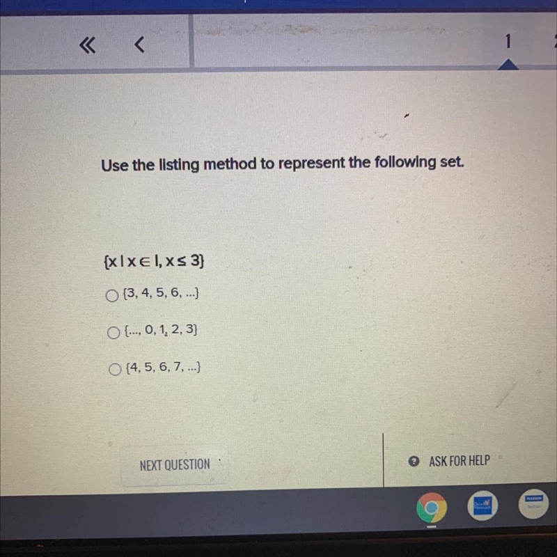 Use the listing method to represent the following set. Hurry plz!!!-example-1