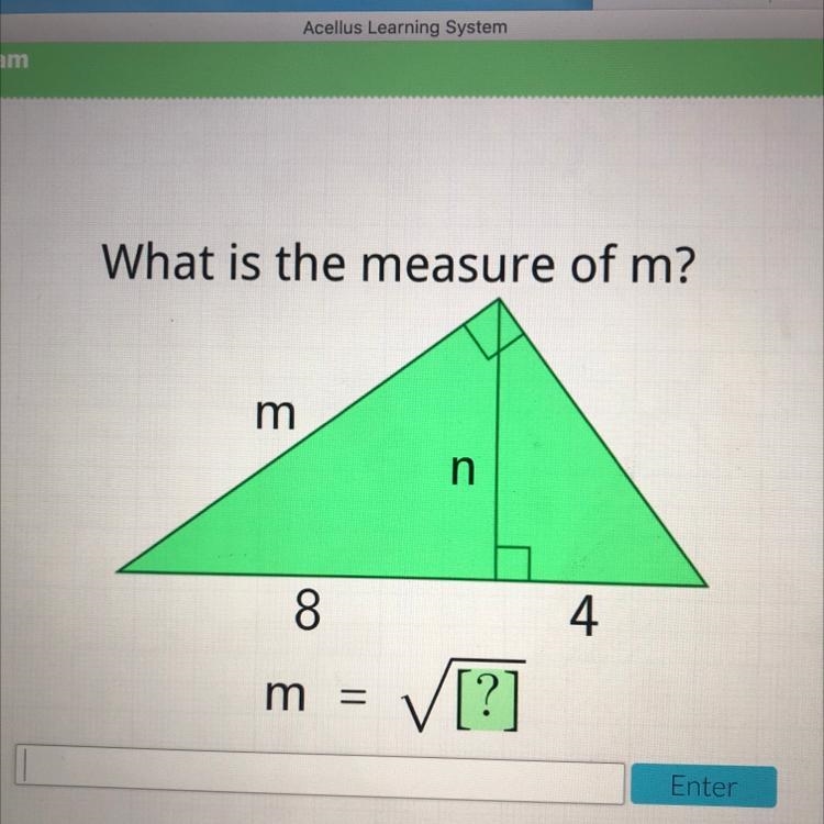 What is the measure of m? m n 8 4 m [?]-example-1