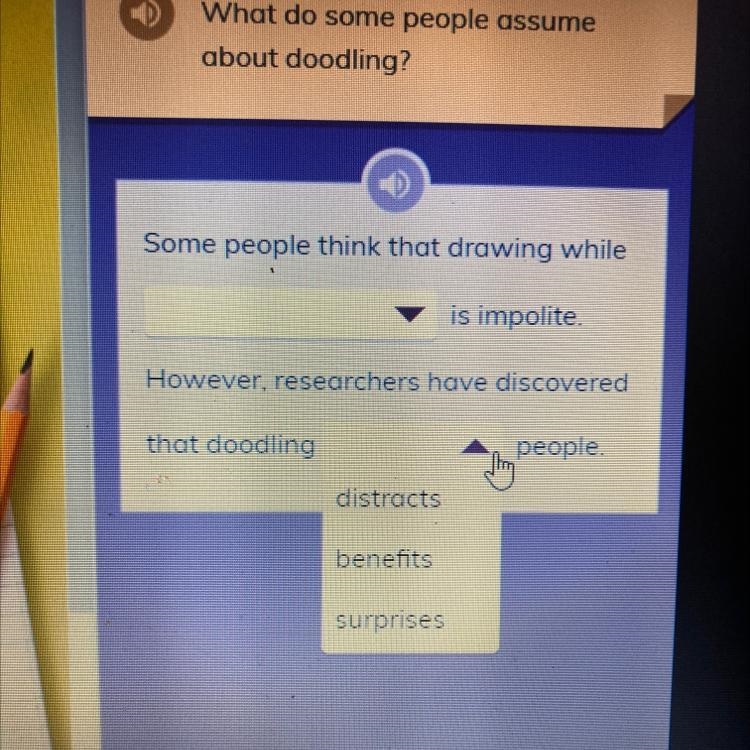 What do some people assume about doodling? Some people think that drawing while is-example-1