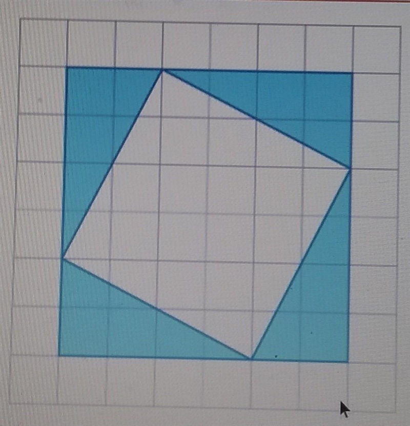 Find the area, in square units, of the shaded region without counting every square-example-1