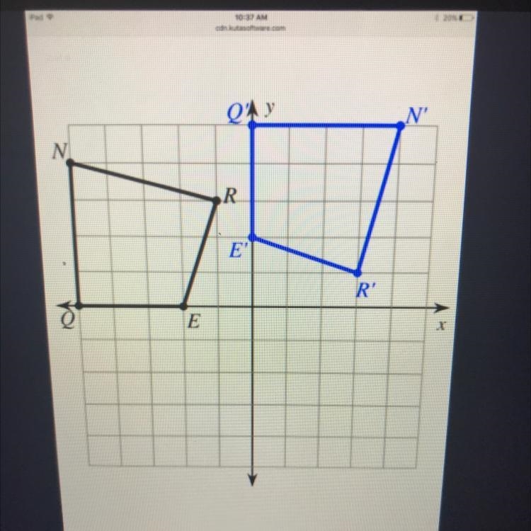 How many degrees and in what direction was the figure rotated? 90 degrees counterclockwise-example-1