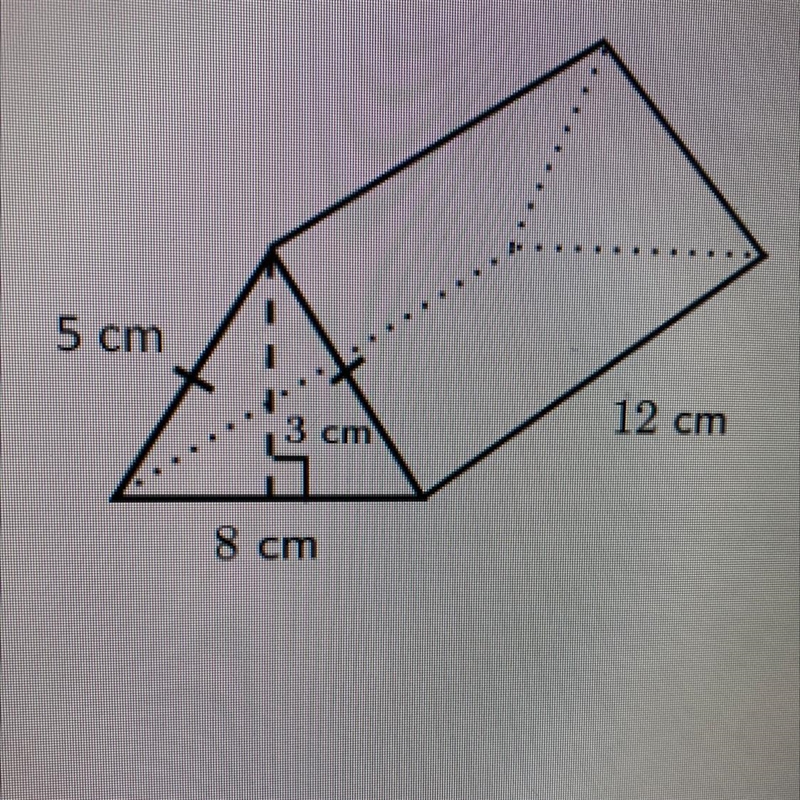 A) find the Surface area 5 cm 12 cm 3 cm 8 cm-example-1