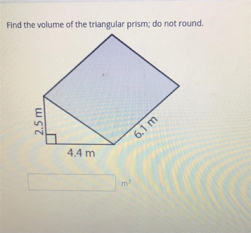 Find the volume of the triangular prism.-example-1