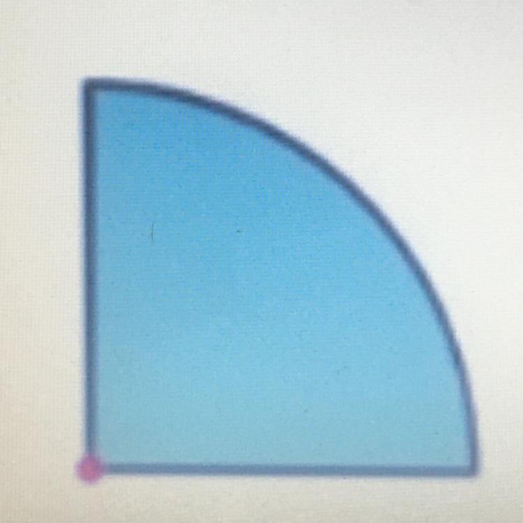 Find the area of a quarter of a circle (radius = 6)-example-1