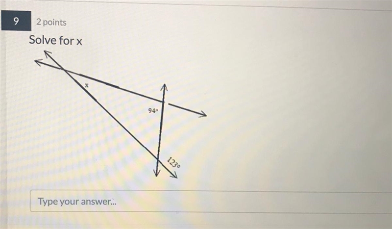 Solve for the x in the figure below-example-1