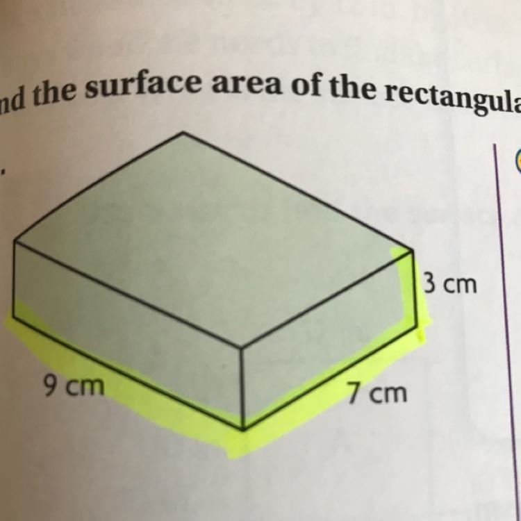 Find the surface area of the rectangular prism. HELP ME PLS ASAP PLS PLZ-example-1