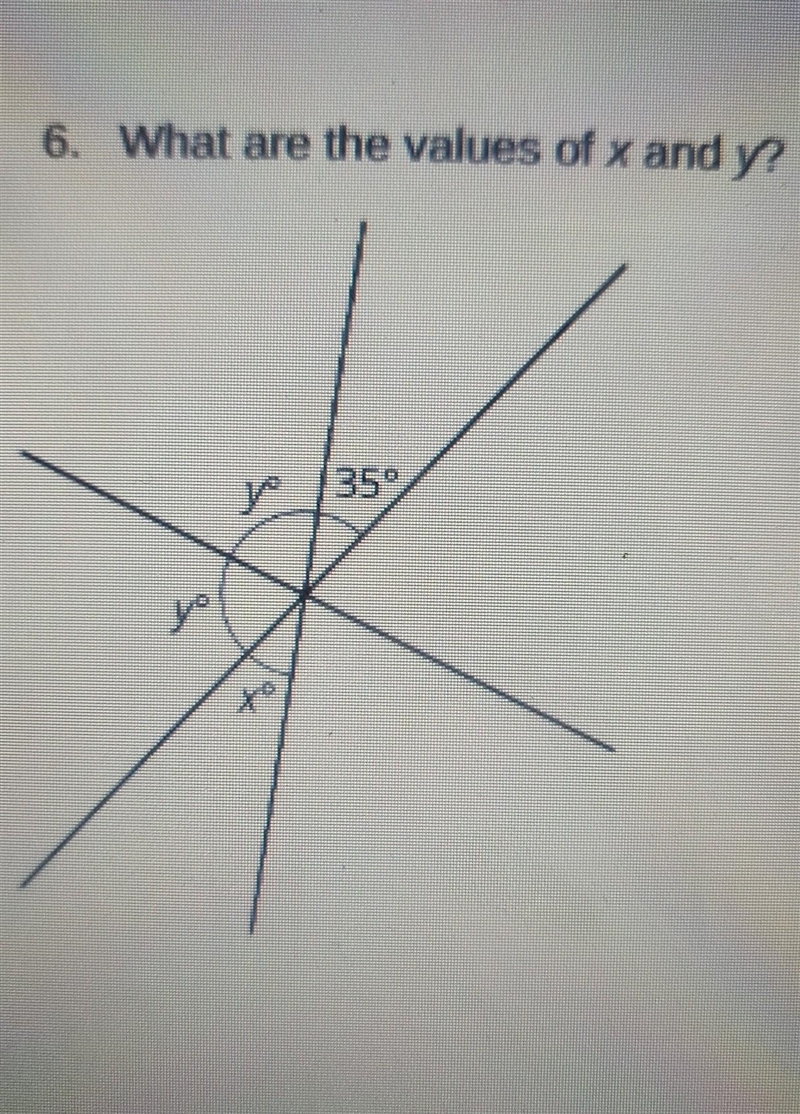 Need help please What are the values of x and y? ​-example-1