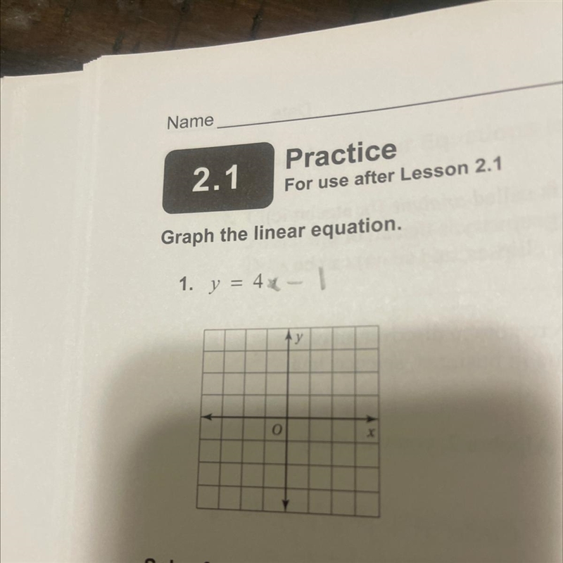 Graph the linear equation.-example-1