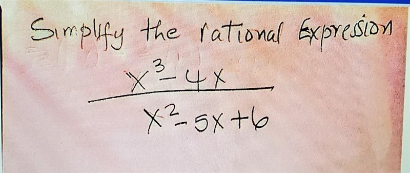 Simplify the rational Expression ​-example-1