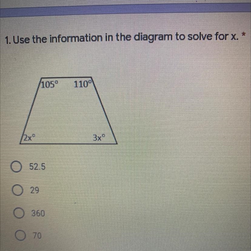 Use the information in the diagram to solve for x.-example-1