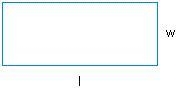 PERIMETER You can use the expression 2L ( pretend that L is cursive) + 2W to find-example-1