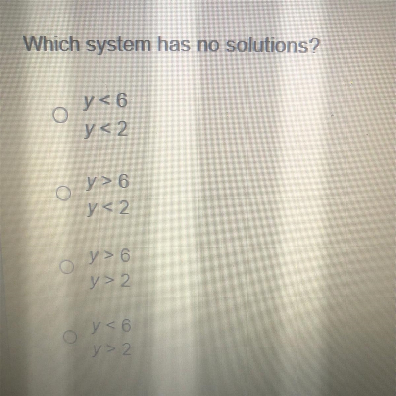 Which system has no solutions?-example-1