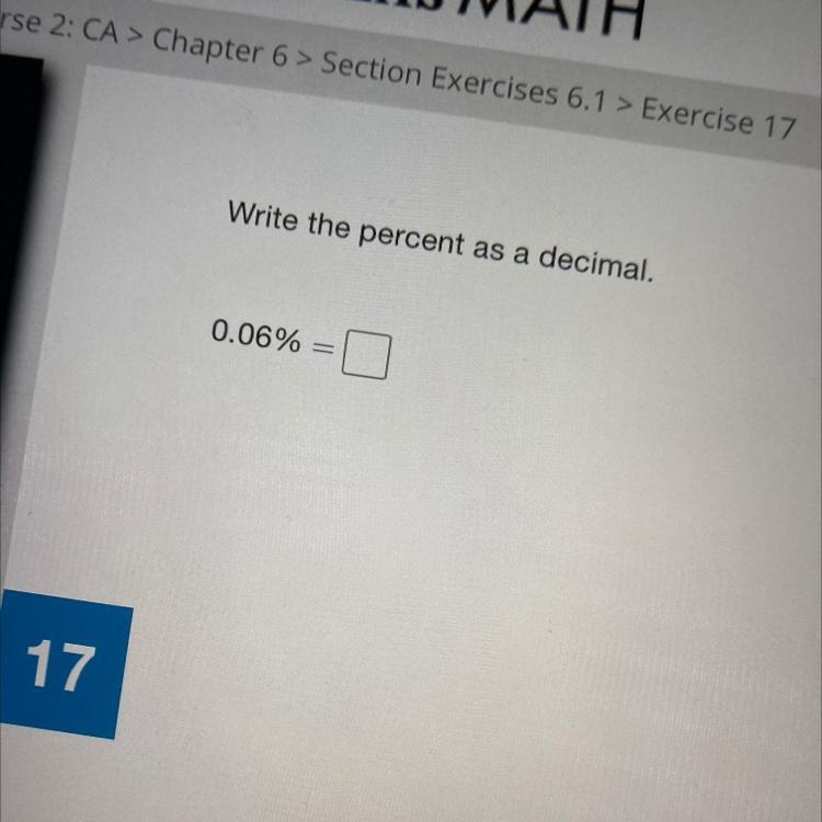 What’s the percentage as a decimal-example-1