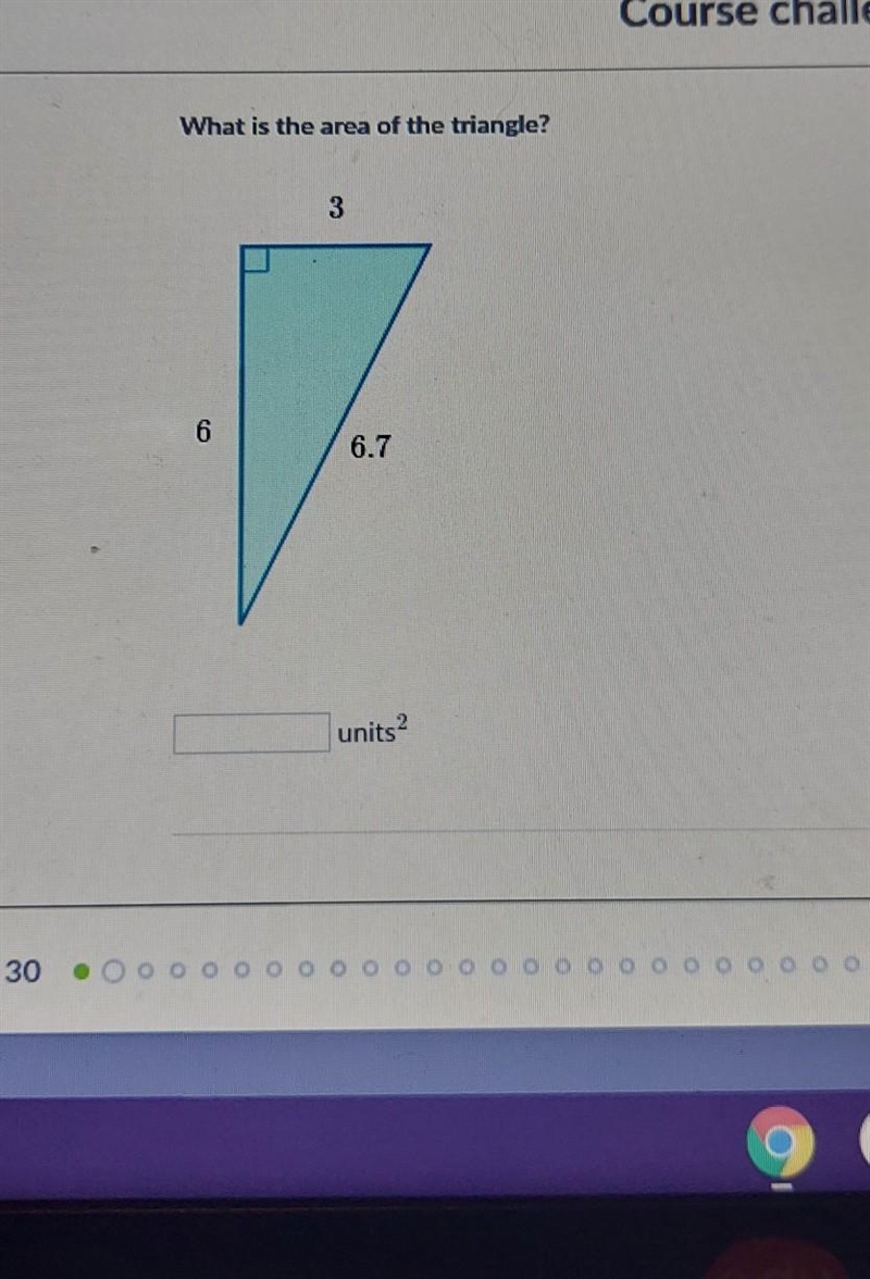 What is the area of the triangle​-example-1