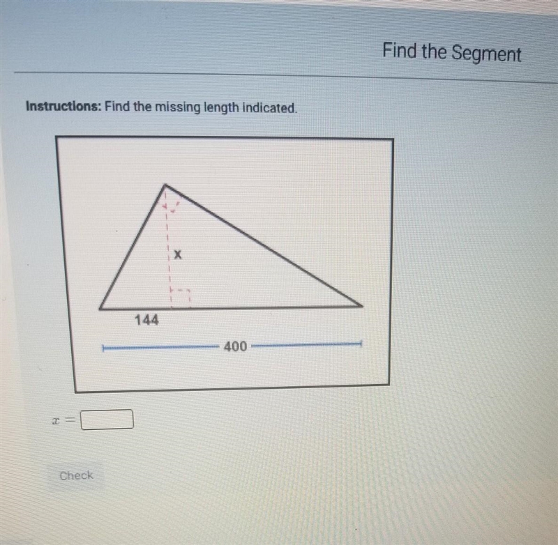 Find the missing length indicated.​-example-1