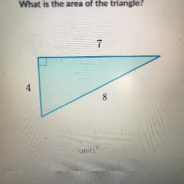 What is the area of the triangle?-example-1