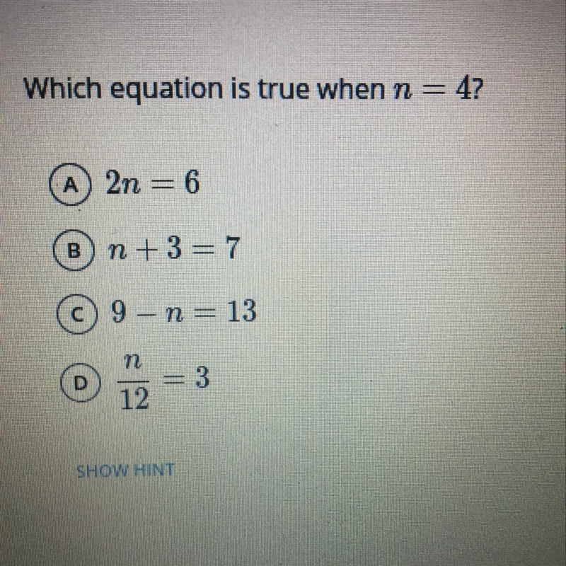 Which equation is true when N=4-example-1