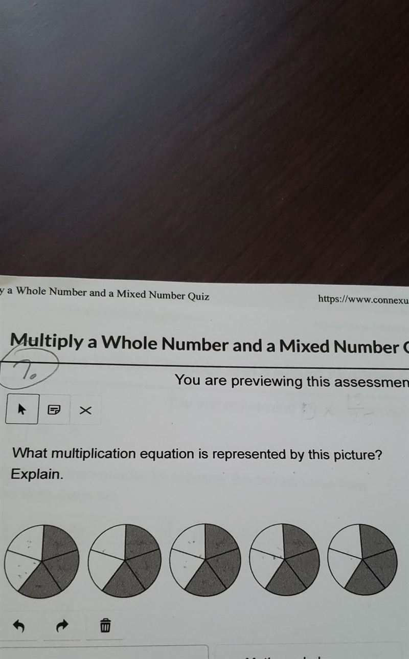 What multiplication equation is represented by this picture? Explain. ​-example-1