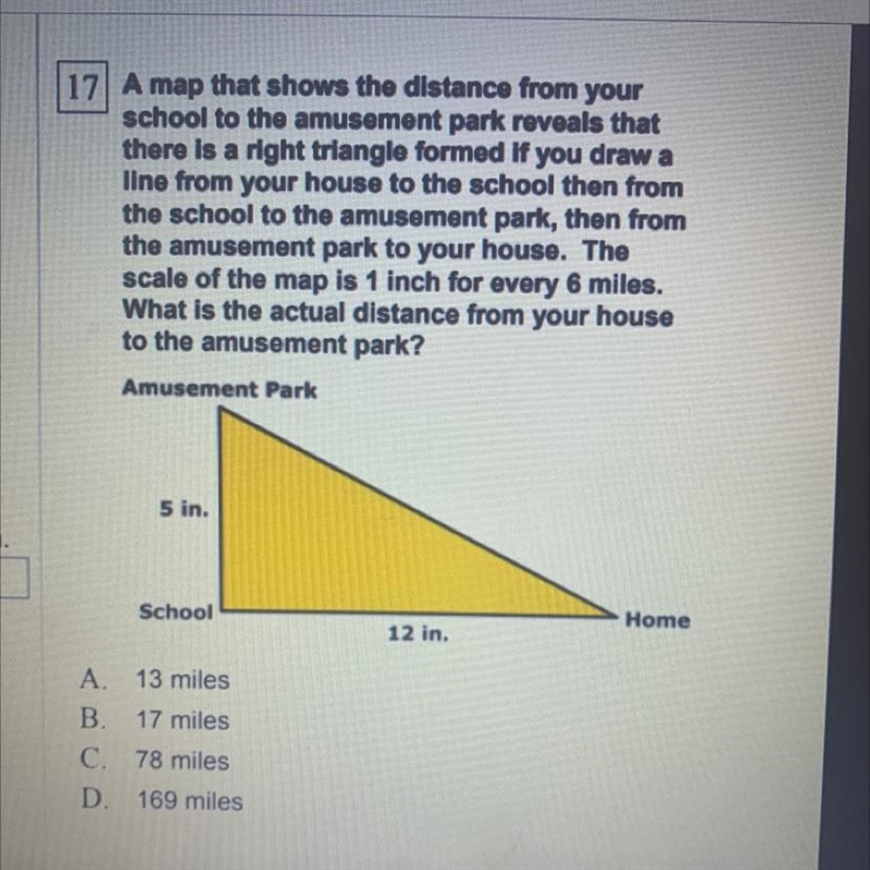 A map that shows the distance from your school to the amusement park reveals that-example-1