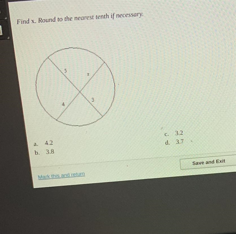 Find X. Round to the nearest tenth if necessary-example-1