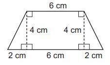 Mia found the area of a polygon The area is 32 square cm. Which of these polygons-example-1