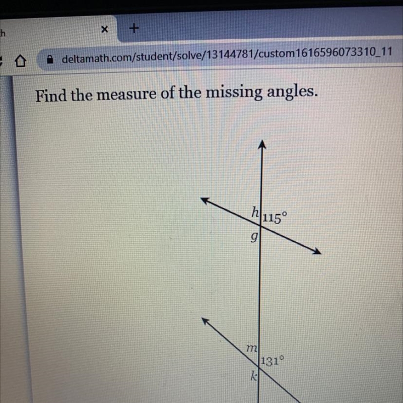 Find a measure of the missing angle G H K M-example-1