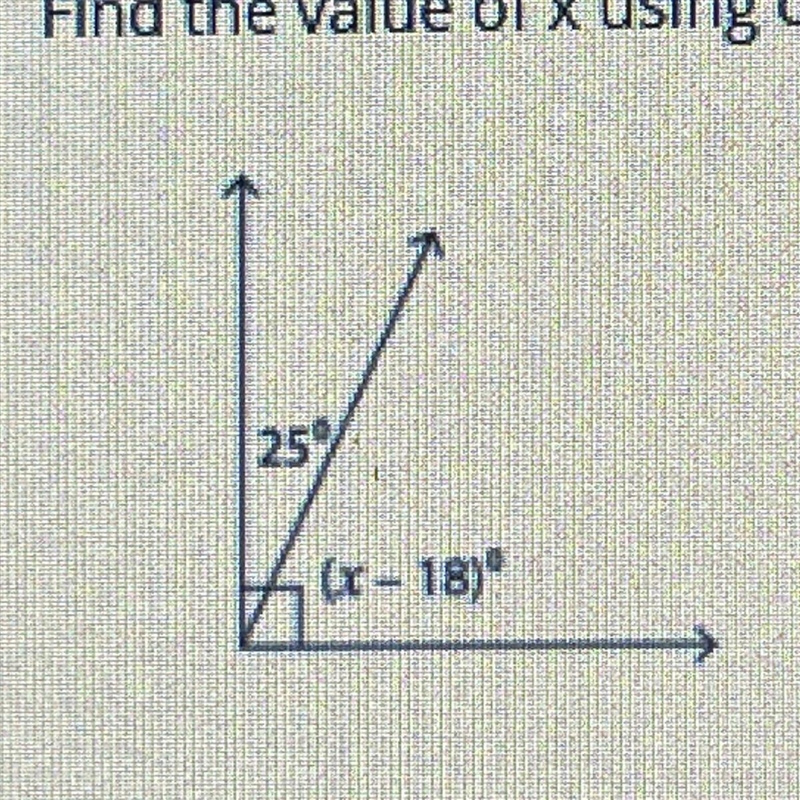 Pls help I’m rlly confused. The question says “find the value of x using complementary-example-1