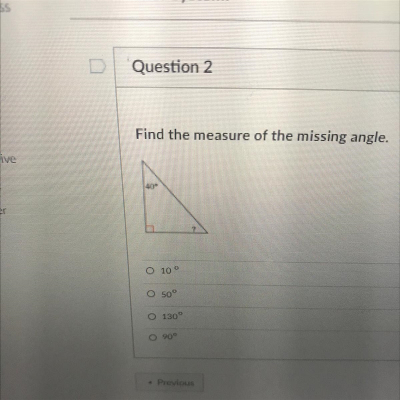 Find the measure of the missing angle-example-1