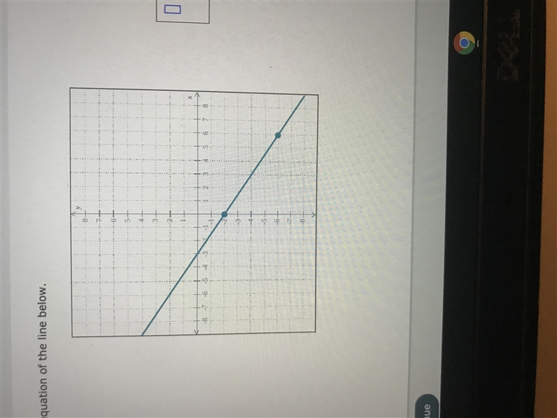 Write an equation of the line below-example-1